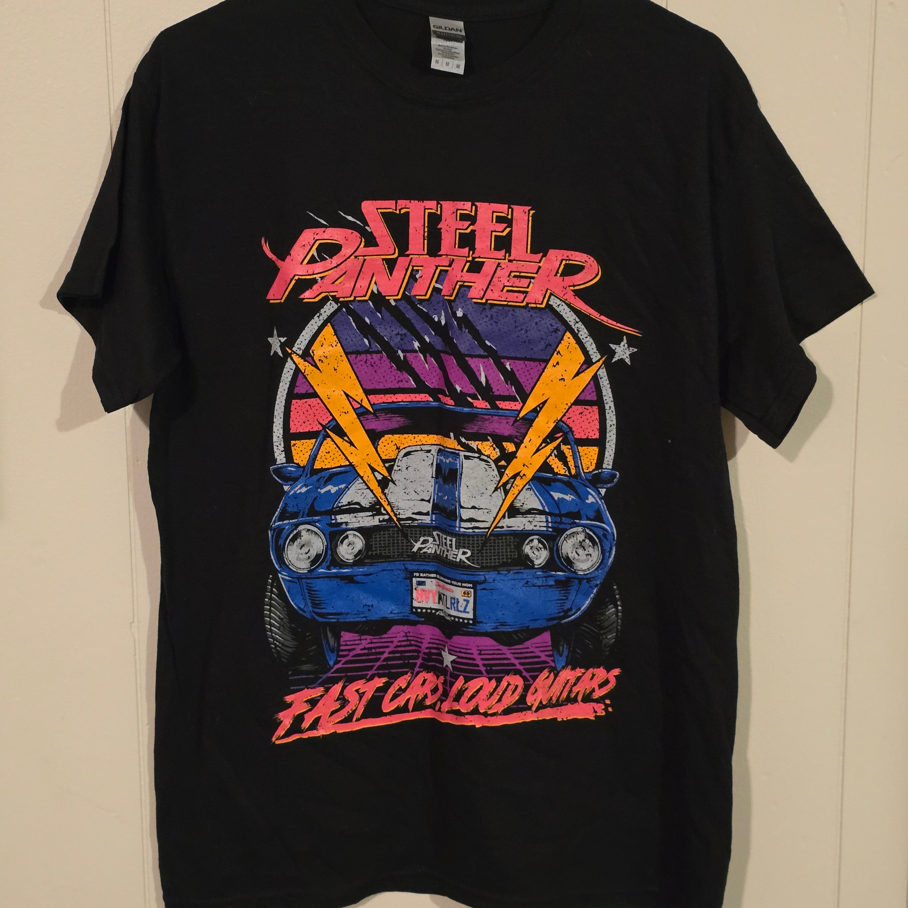 Steel Panther 2020 Tour T-Shirt – Fast Cars, Loud Guitars Graphic Tee